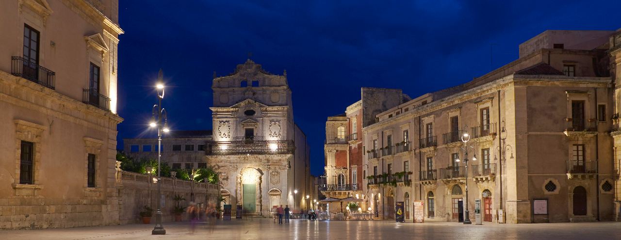 Chiesa di Santa Lucia alla Badia nel centro di Ortigia, Siracusa