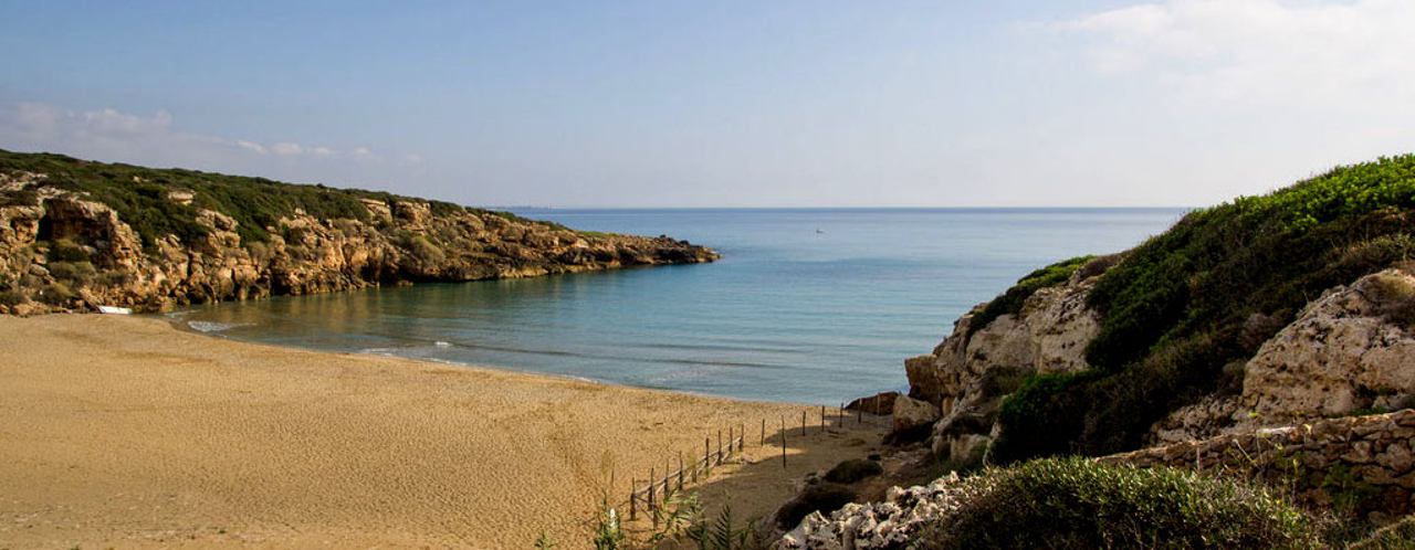 Cala Mosche nella riserva di Vendicari vicino a Ortigia, Siracusa